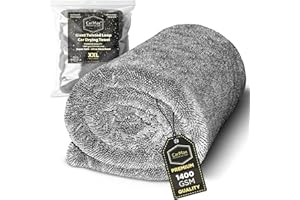 CARMAX PREMIUM CAR CARE CarMax® - Original Twisted Loop Car Drying Towel - Double-Sided XXL - 90cm x 60cm 1400gsm Microfibre Towel for fast streak-free drying and detailing.