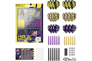 Target Darts Luke Littler Range – Choose from Steel Tip Dart Set, 100 Piece Dart Bundle with Storage Box, or 85 Pcs Accessories Kit with Flights, Shafts, Point Sharpener & Multi Tool | Gift Options