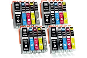 Supply Guy 20 kartridże z czipem kompatybilne z Canon PGI-550 CLI-551 IP8700 IP8750 MG6300 MG6350 MG7100 MG7150 MG7500 MG7550