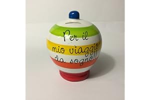 VIRCA SALVADANAIO terracotta"PER IL MIO VIAGGIO DA SOGNO" N° 10 cod. 7226