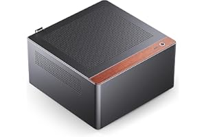 Jonsbo N10 PC-Gehäuse Schwarz – Mini-Tower für Mini-ITX, mit 2 Lüftern, bis 4X 2,5-Zoll-SSDs, kompaktes Case für HTPC, NAS & Office-Systeme