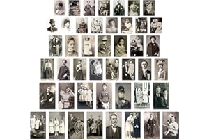 TIM HOLTZ IDEA-OLOGY Tim Holtz, Advantus Found Relatives Ritratti Vintage, Carta, Nero/Bianco