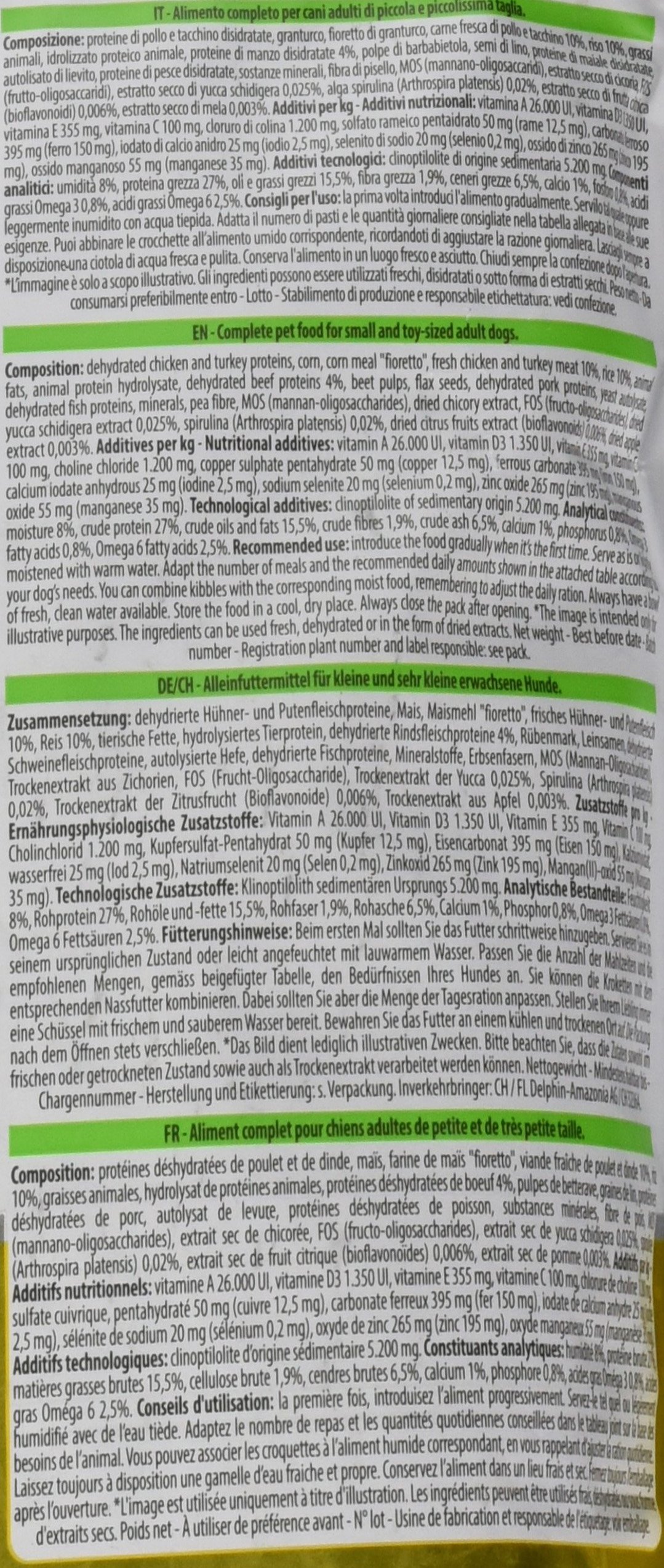Natural Trainer Trainer Natural Small Manzo Riso GR. 800 Cibo Secco per Cani, Multicolore, Unica