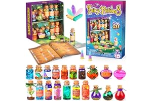 MOSTOF Rétro Kits de potions de fées pour enfants, Mélangez 20 potions magiques avec Cristal d’énergie, Jouet artisanal cadeau créatif