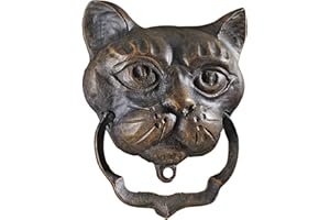 Design Toscano Black Cat Iron Door Knocker