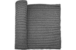 CLASSE77 Sciarpa a coste Pura Lana 100% unisex Fabbricato in Italia Prodotto artigianale