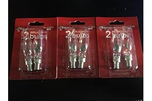 PREMIER DECORATIONS Premier Lot de 6 ampoules de rechange pour arches et ponts de Noël 1,5 W 230 V E10 Culot à vis RF7