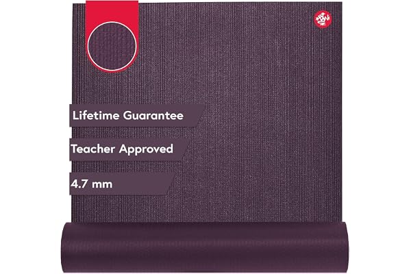 Manduka Prolite Tapis de Yoga, texturé adhérent de 4,7 mm, Ultra Dense, entraînement de Yoga, Studio à Domicile, Pilates, recommandé par Les Enseignants