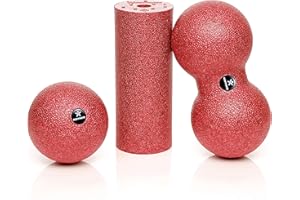 BODYMATE Mini Fascial Massage Set – Mini Fascial Roller L15xD6cm, Ball D8cm and Duo-Ball D8cm