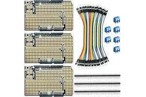ElectroCookie arduino Prototype Shield kit, Extension DIY Proto PCB pour superposable arduino uno r3 (3 Pack)