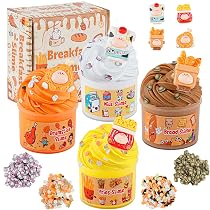 K Slime Burro, 1 Set 4 Pezzi K Slime Profumato Fai-da-te, Giocattolo Anti-stress Per Favore Per La Festa E Regalo Di Compleanno (lo Stile Degli Adesivi È Casuale-115g / Scatola) | SHEIN