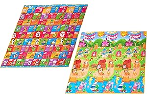 GLOBO Giocattoli - Tappeto EPE in sacca 200 x 160 x 0,8 cm, Multicolore - Vitamina G 05351