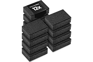 ‎BLACK SWEDEN HOME Black Sweden Home SVAMP Schwamm 12 Stück Küchenschwamm Schwarz - Spülschwamm Schwarz, Langlebig und Universell Einsetzbar - Geschirrschwamm, Putzschwamm mit Scheuervlies