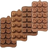 homEdge - Stampi per tartufo, confezione da 4 pezzi, antiaderenti, in silicone per uso alimentare