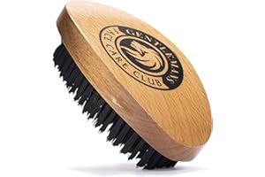 Gentlemans Face Care Club Vegan Friendly Beard Brush For Men - 100% Cruelty Free Synthetic Bristle With Beech Wood Handle - Shape And Style Your Beard + Use With Beard Oil, Balm Or Wax