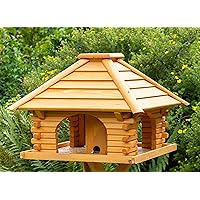 Hexagonales Vogelhaus - Dekoratives Futterhaus Mit Bitumendach