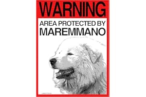 Lovelytiles MAREMMANO Targa ATTENTI al Cane Cartello Warning Area Protected BY