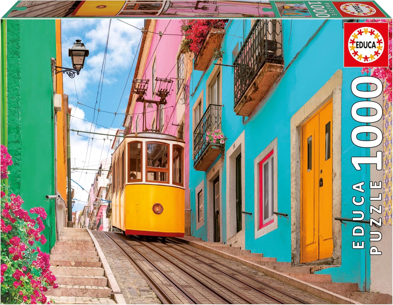 Educa - Puzzle de 1000 Piezas para Adultos | Lisboa Colorida | Medidas: 68 x 48 cm | A Partir de 14 años (20552)