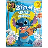 Disney Stitch Tesoro de Pegatinas - Libros de actividades para ni&ntilde;os, 350 pegatinas reutilizables, pegatinas brillantes extra