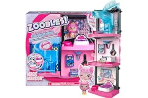 Zoobles Jouet - Maison Magique Modulable Zoobles - Boules Magiques Colorées Transformables en Animaux Fantastiques - 1 Figurine Z-Girlz Exclusive Fournie - 6061366 - Jouet Enfant 5 ans et +