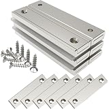 Aimants Néodyme Forte Puissance - Lot De 2 - 60x13.5x5mm Force 30kg - Avec Trou Et Vis - Usage Domestique/Industriel