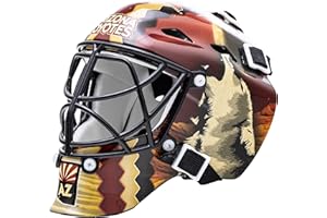 Franklin Sports NHL Team Logo Mini Hockey Goalie Mask with Case - Collectible Goalie Mask with Official NHL Logos and Colors