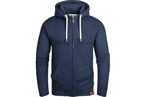 Grin&Bear | Uomo Felpa con Cappucio Hoodie con Disegno Goffrato | GEC017