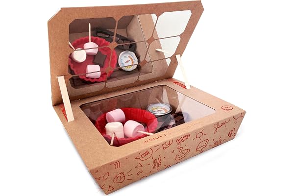 SUNLAB - Cuiseur Solaire pour Enfants - SOLAR BROTHER - Four Solaire sécurisé + ustensiles de Cuisine - Cuisson Solaire de 40°C à 80°C - Amusant, écologique et Durable.