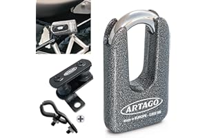 Artago 69T5 Pack Antivol Disque Haute Sécurité + Support pour Ducati Monster Diavel, Homologué SRA, Sold Secure Gold, ART4