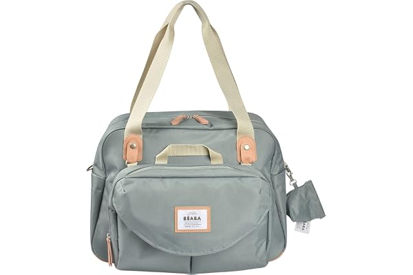 BÉABA, Sac à Langer Genève II, Modulable, Grande contenance, Rangements multiples, Pochette avant amovible, repas isotherme, Système attache poussettes