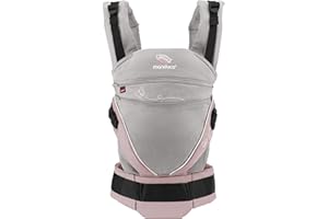 manduca XT Porte-bébé > < Porte-enfant, coton bio, 3 positions de portage (ventral, dorsal & sur la hanche) pour nouveau-nés dès la naissance & bébés (3,5-20kg) (Butterfly Pearl)