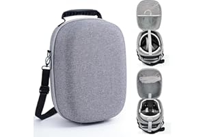 Aceshop Tasche Case für Quest 3, Eva Reisetasche für Quest 3 Stoßfest Wasserdicht Tragetasche für PS VR2 mit verstellbarem Trageriemen Tragbar Reisetasche VR Tragetasche für VR mit Einer Netztasche