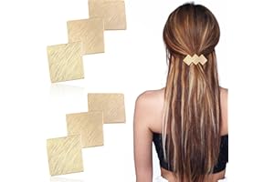 WUISOLQP 2 fermagli per capelli francesi da donna, in metallo, per donne e ragazze (oro 4)