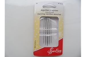 ILC MERCERIE PARADIS Aiguilles A Repriser ou A Laine Bouts Pointus A Coudre A La Main Set Assorties n°14 à n°18 (5 pièces) Pour Réparation Tissu Outils à Coudre Pratique