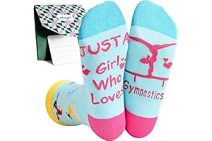 Moyel Gymnastics Gifts for Girls Age 8-12 Funny Girls Socks Gymnastics Gifts for 8 9 10 11 12 Year Olds Girls Gymnastic Accessories for Girl Cool Christmas Presents for Daughter Granddaughter Niece