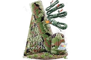 ‎FAIRMO FAIRMO Das vielseitige Tarnnetz 2x3m Camouflage Sichtschutznetz & Sonnenschutz Inklusive Beutel und Karabiner - Camouflage Netz für Tarnung, Bundeswehr, Outdoor und Camping