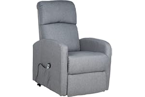 Gremium Poltrona Relax Elettrica Con Sistema Alzapersona, Reclinabile a Letto E Seduta Ergonomica In Tessuto Per Arredo Salotto, Soggiorno e Ufficio