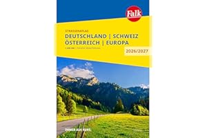 Falk Straßenatlas 2026/2027 Deutschland, Schweiz, Österreich 1:300.000: Autoatlas mit Europa 1:4,5 Mio. (Falk Atlas)