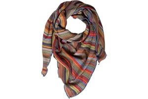 Invero, Merino chusta trójkątna Tiziana, 100% wełna, Jeans, jeden rozmiar