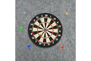 YUMSUR Dart Board Wall Protector Felt Dartboard Surround,Self-Adhesive Dartboard Surround Wall Protection,Dart Board Area Backer Felt Wall Tiles Cork Dart Board Backing