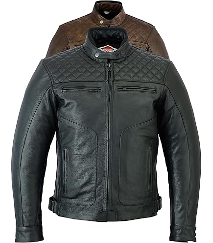 Giubbotto Moto Estivo Texpeed Giacca Da Moto In Pelle Uomo Con
