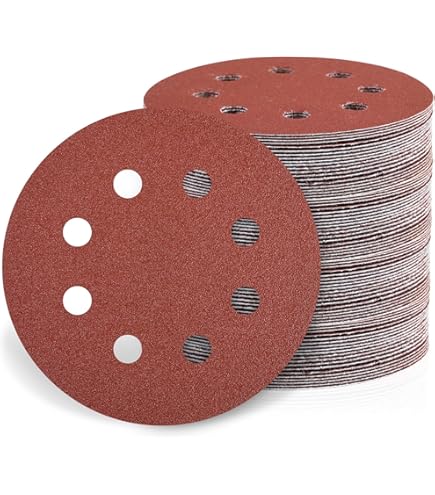 Dischi Abrasivi GOODWAY - 50 Pezzi Grana 40, Ø115mm, 8 Fori Per Levigatrice Orbitale | Per Legno E Metallo - Foto 10