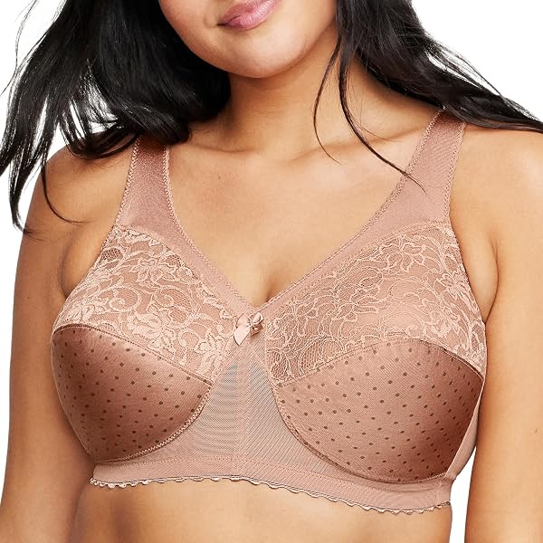 Anita Airita Women's Non-Wired Comfort Bra - Light Powder Beige, 38E, Wirefree With Firm Support & Wide Straps