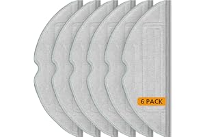 ISINLIVE 6 Stück S8 Wischtücher S8+ Ersatz Wischtücher für Roborock S8/ S8+ S7 / S7+ / S7 MaxV / S7 MaxV Plus / S7 MaxV Ultra / S7 Pro Ultra /T7 /T7+ / T7S/ T7S+/ Serie Staubsauger Mikrofaser Wischtuch
