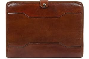 Time Resistance Portfolio en Cuir A4 - Porte Document Professionnel - Conférencier Cuir