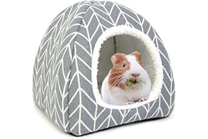 Dyrdekly Meerschweinchen Betthöhle Gemütliches Kaninchen Bett Warme Hamster Kuschelhöhle Haus Zubehoer für Frettchen Igel Chinchilla
