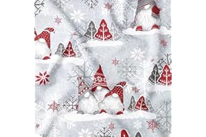 PINaPIN Tessuto al Metro Cotone 160 cm Larghezza - Stoffa Natalizia - Oeko-Tex - 125 gr/m2