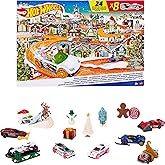 Hot Wheels Calendario de adviento Coches de juguete y accesorios sorpresa, regalo de Navidad +3 años (Mattel HKL74)