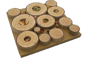 Rosewood Maze-a-Log Jeu de réflexion avec cachettes à friandises pour Lapins et cochons d'Inde