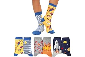 LEON D'ORO Calzini Bambino Caldo Cotone 4/6 Paia Calze Bimbo Fantasia Calze Bambino Made in Italy